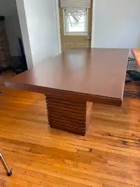 Solid Oak Table with 22” leaf -priced to go today