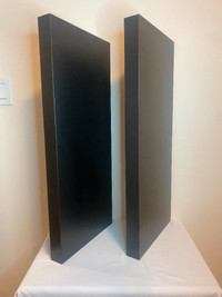 Set of 2 Black Floating Shelf 30x13 Inches