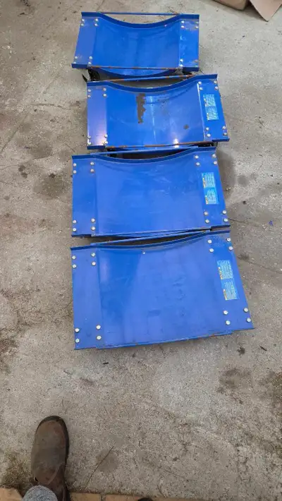 Bought new last year. Used them for the winter to move around my jeep in the shop. They've been coll...