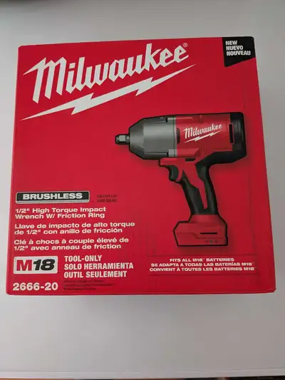 Milwaukee M18 1/2-Inch High Torque Impact Wrench 2666-20, View more