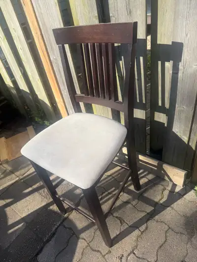 4 chairs, and table, table has a few marks on it, View more