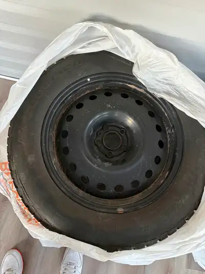 4 BF Goodrich Winter T/A KSI on steel wheels. 245/60 R18. Retails for $300 a tire. Tread is at 11/32...