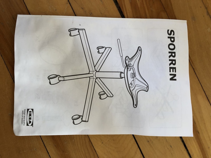 Base for IKEA Sporren desk chair Desks Ottawa Kijiji