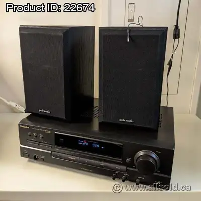 Technics SA-EX140 2 Channel Stereo Receiver w/ 2 Speakers, View more