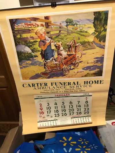 One of the most gorgeous calendars I have ever seen— awesome graphics—new never displayed—42 x 31, v...