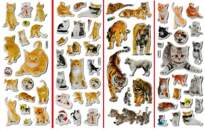 3D stickers  CAT KITTEN TIGER CUB cats kittens, View more