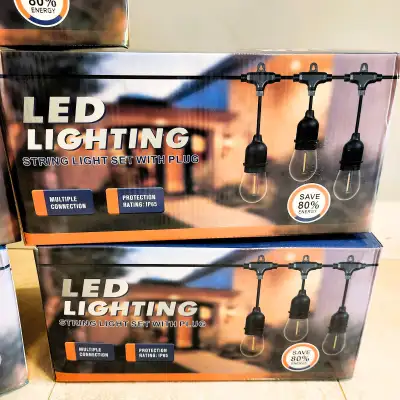 Outdoor String Lights 48 FT – LED Edison Patio Lights, Waterproo, View more