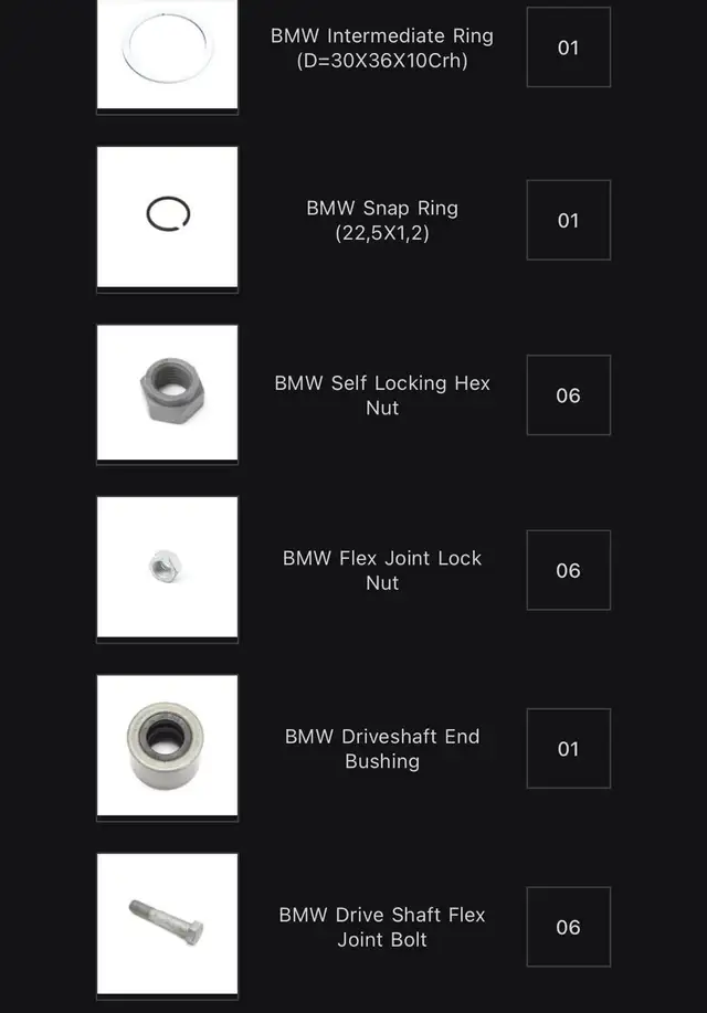 Bmw E46 Driveshaft parts in Transmission & Drivetrain in London - Image 6