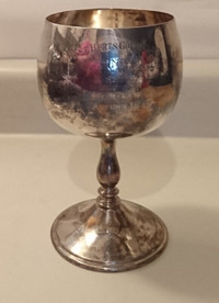 Antique English 1904 Birmingham Sterling Silver Trophy Goblet