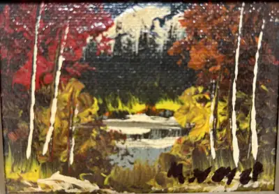 Small Oil On Board By Artist MARIE VOYER, View more