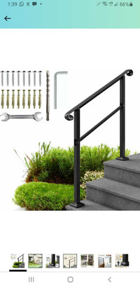 3 step outdoor hand rail for stairs NEW
