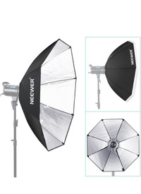 Flash stroboscopique avec diffuseur parapluie
