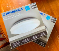 (2) Homewell LED Flush Mount Ceiling Light Fixtures