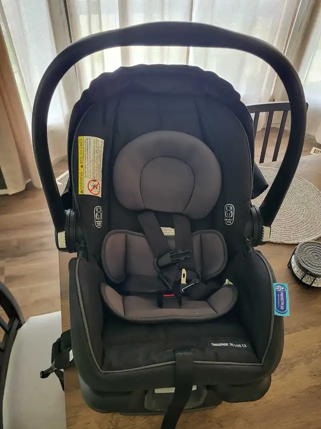 Graco SnugRide 35 Lite LX Infant Car Seat in Gotham in Strollers, Carriers & Car Seats in Edmonton - Image 3
