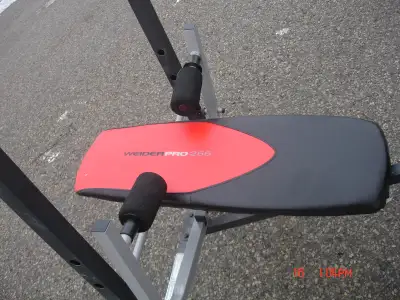 This Weider Pro 256 is now up for sale. It was my son's bench who just moved out last month & he doe...