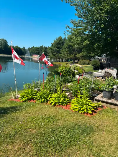For sale: lakefront trailer located at Kittawa Resort in Limoges, Ontario Includes: 34’ 2008 Preside...