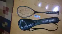 Head Pyramid-Tech & Dunlop Tempo Lite Ti Squash Racquets