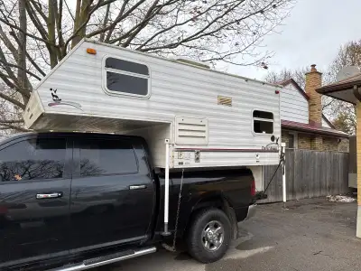 2007 7.5 Travel Hawk truck camper. It’s in great condition for its age. It has sink with 20l water t...