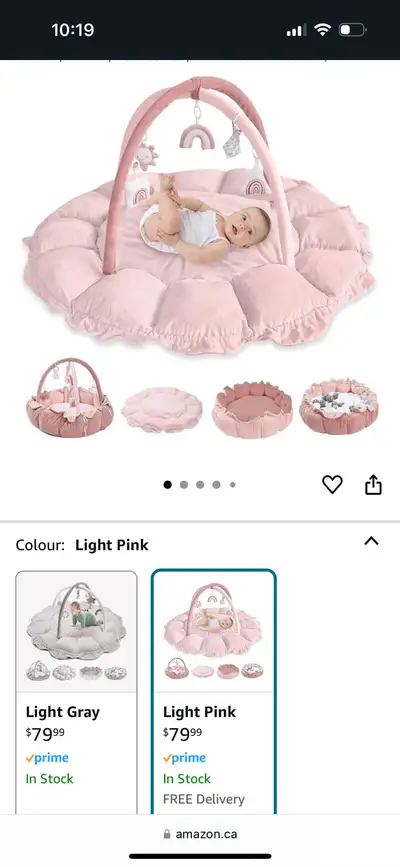 Opened but never used. Beautiful plush play mat. Comes with 6 detachable toys. Purchased for $90 ask...