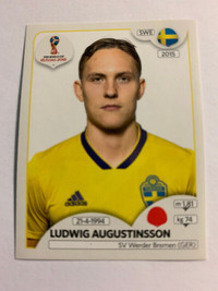 2018 PANINI FIFA WORLD CUP RUSSIA L. AUGUSTINSSON #479 SWEDEN