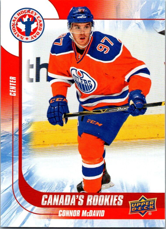 CONNOR McDAVID … National Hockey Card Day C16 … FIRST DRAFT PICK in Arts & Collectibles in City of Halifax - Image 4