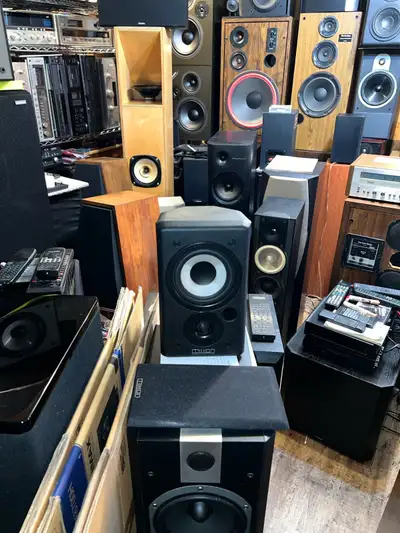 65 sets of speakers and over 1000 refurbished home audio compone, View more