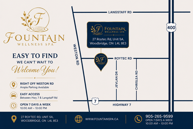 Best New Massage Spa Woodbridge Vaughan - Fountain Wellness Spa in Massage Services in Markham / York Region - Image 7