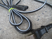 Ac power cord, 2-pin female connector, ~ 5ft. $8