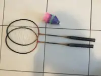 New victory Badminton racket and ball