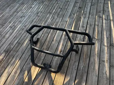 Front Bumper off a 2021 RZR Turbo S. Bottom tube has a bend in it but could be repaired.