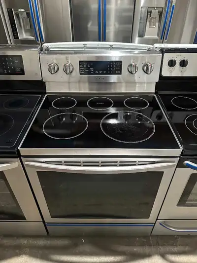Brand New 30” SAMSUNG ELECTRIC STOVE STAINLESS STEEL GLASS SURFA, View more