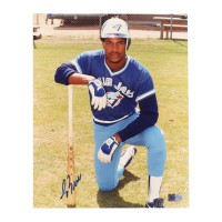 George Bell Signed Blue Jays 8x10 Photo (AIV)