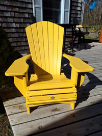 Muskoka Chair Recycled Plastic Wood Adirondack 1" thick and 7.5"