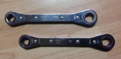 1) Gray 5003 Ratchet Box Wrench (1/2 & 9/16) 17$ each 2) Gray 3/8Dr Deep Socket Set (3/8 to 3/4) 35$...
