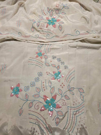 Hand embroidered fabrics
