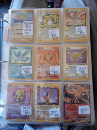 Pikachu/Charizard/Eevee/Vintage Pokemon Cards etc LP-Mint