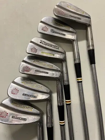 Vintage Slazenger “Canadian Pro” blade iron set iron set, View more