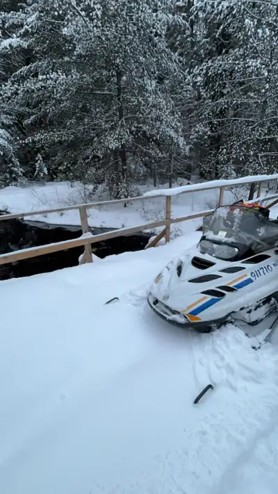 Last photo in slideshow. Also has new skis, and reverse thanks.