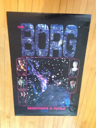 This original 1996 poster measures 34 1/2 inches in length and 22 1/2 inches in width. In preowned C...