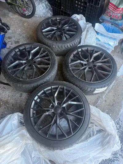 Selling a set of four BF Goodrich winter tires, size 235/40R19, mounted on rims. These new tires are...