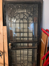 Exterior steel decorative doors