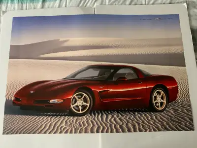 Poster for the 50th Anniversary of the Chevrolet Corvette. 2 Sided Measures 36x24 inches $20 for 1 $...