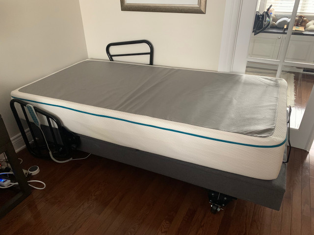 NOUVEAU lit électrique simple ajustable / single bed adjustable dans Lits et matelas  à Ville de Montréal