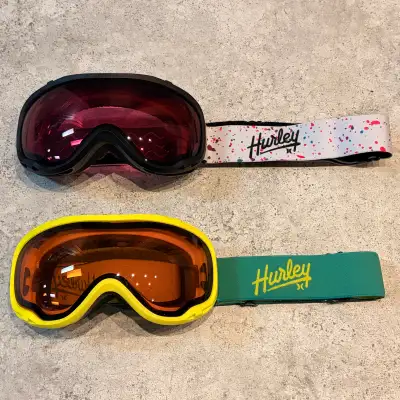 Hurley Snowboarding Goggles Rose and Yellow Lens, View more