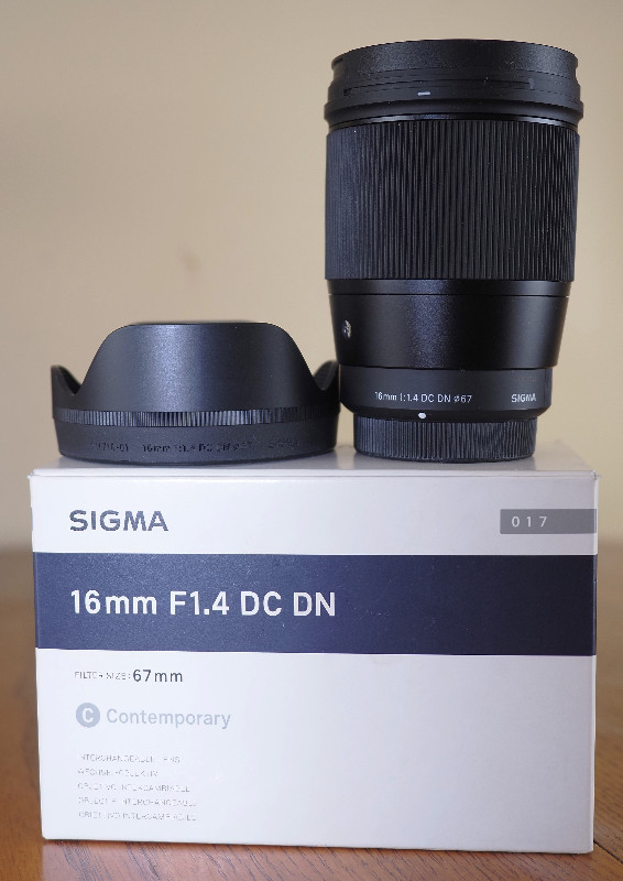 Sigma 16mm f1.4 DC DN lens for M4/3s cameras for sale in Cameras & Camcorders in Mississauga / Peel Region
