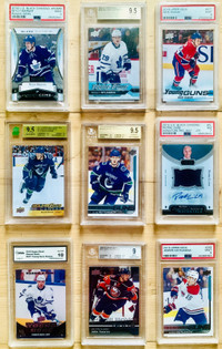 Top NHL Rookie Cards, Graded.