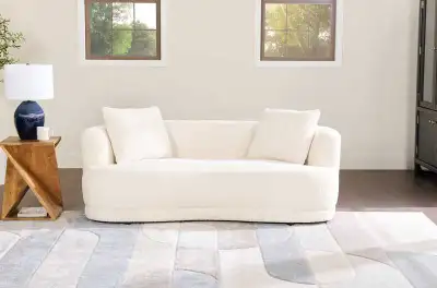 Used sofa from The Brick Bought in July 2025 No delivery only pickup Bring a unique modern twist to...
