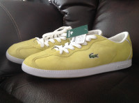Lacoste yellow shose size 11 new