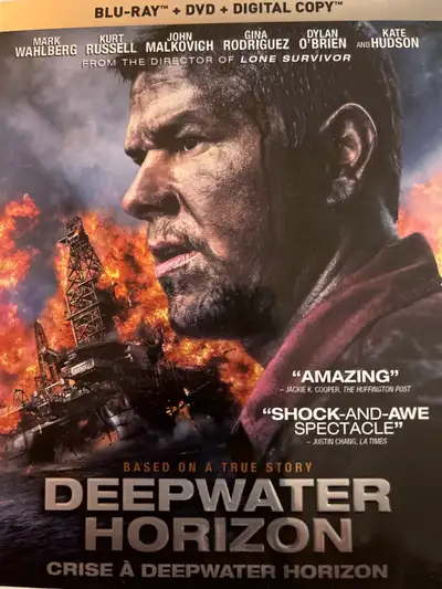 Crise à Deepwater horizon - film Blu-ray et DVD bilingue : anglais et français.: à vendre 14$ Shippi...