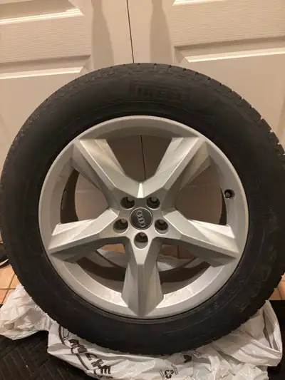 Pirelli Scorpion winter tires and Audi OEM Rims set of 4. 255x55 R19. Came off 2021 Q7 with low kms.